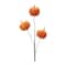 Melrose; Melrose 25.75" Orange & Brown Artificial Plush Fall Pumpkin Sprays, 2ct.; Category:Stems; Image:4
